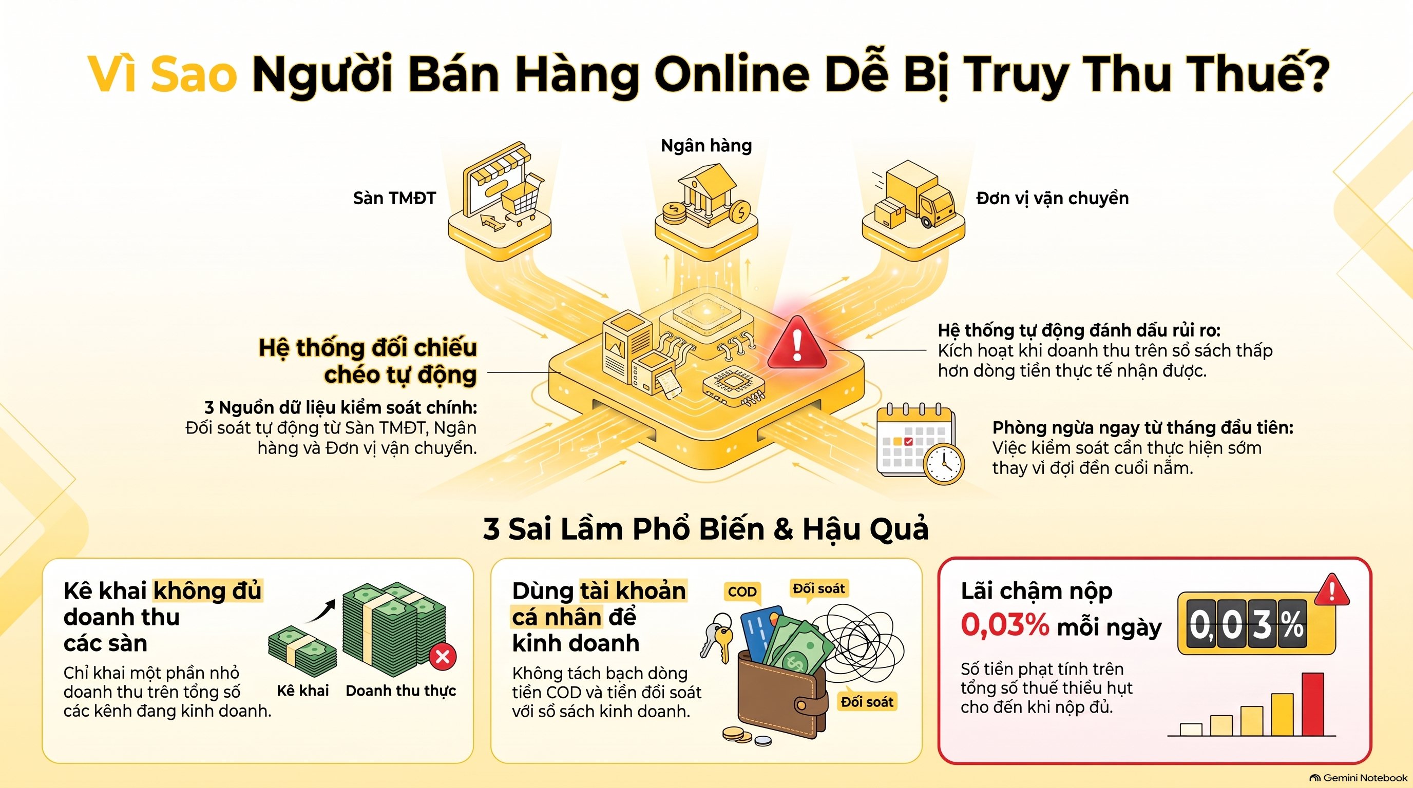 Cách Tránh Bị Truy Thu Thuế Bán Hàng Online: Checklist Mới Nhất 2026
