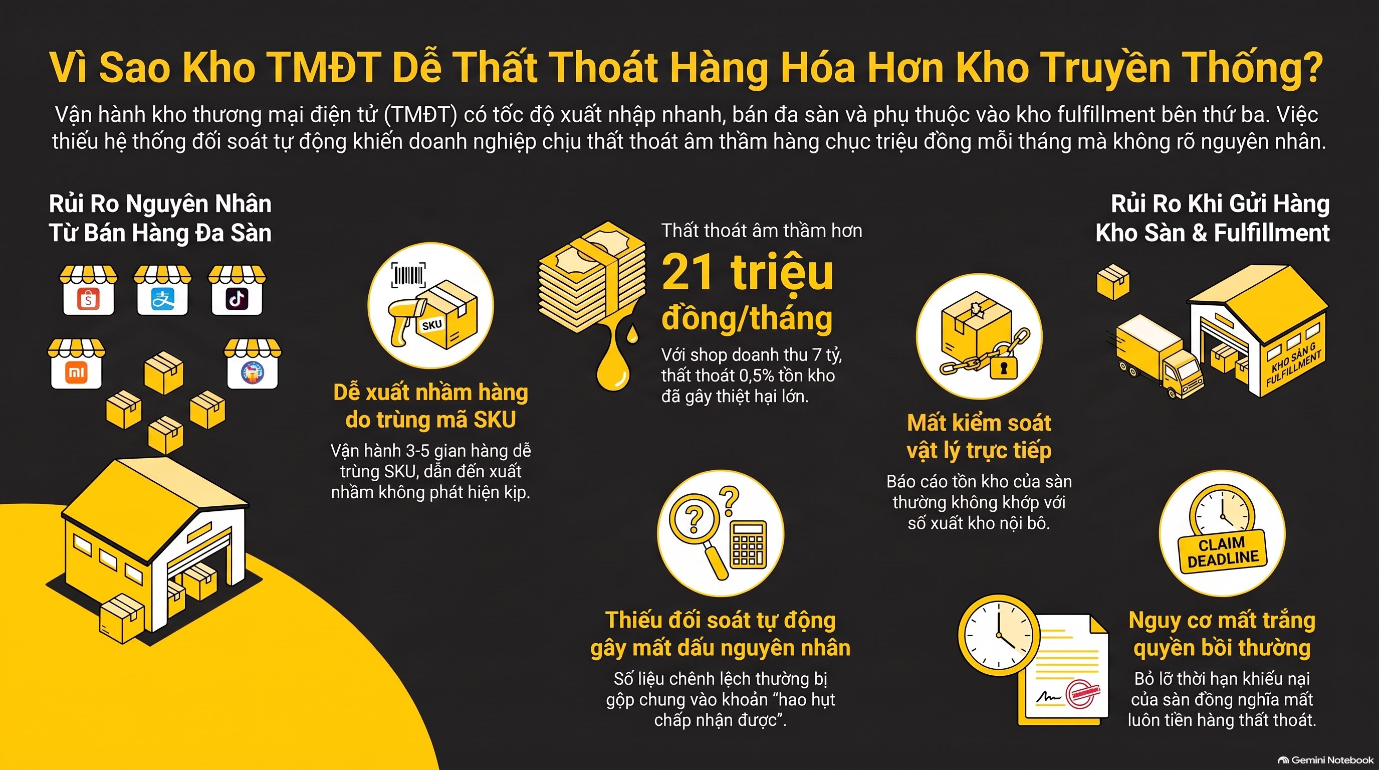 Cách kiểm soát thất thoát hàng hóa kho TMĐT hiệu quả nhất, mới nhất 2026