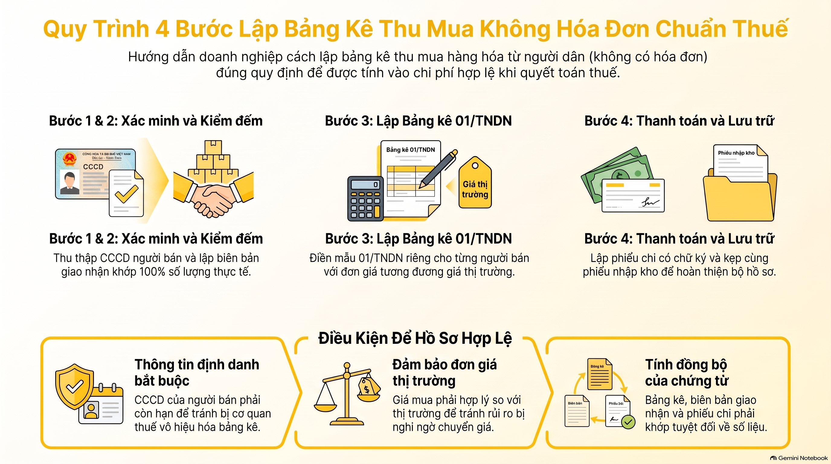 Cách Lập Bảng Kê Thu Mua Hàng Không Có Hóa Đơn Mới Nhất 2026