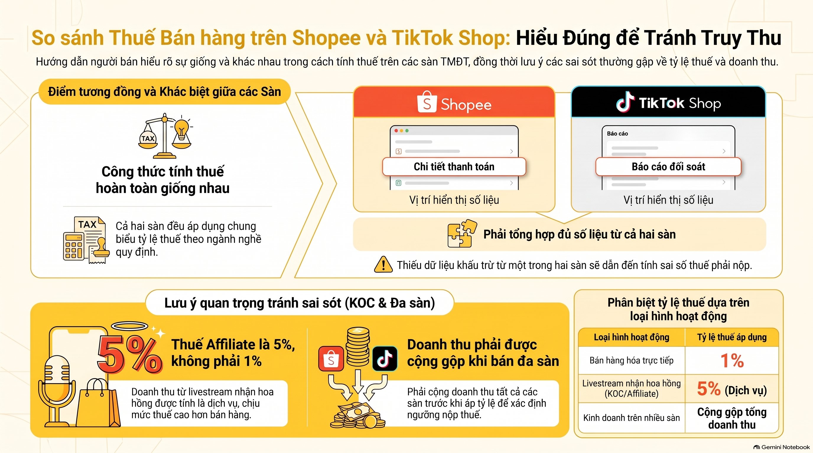 Cách tính thuế GTGT bán hàng trên sàn thương mại điện tử: 4 bước mới nhất 2026