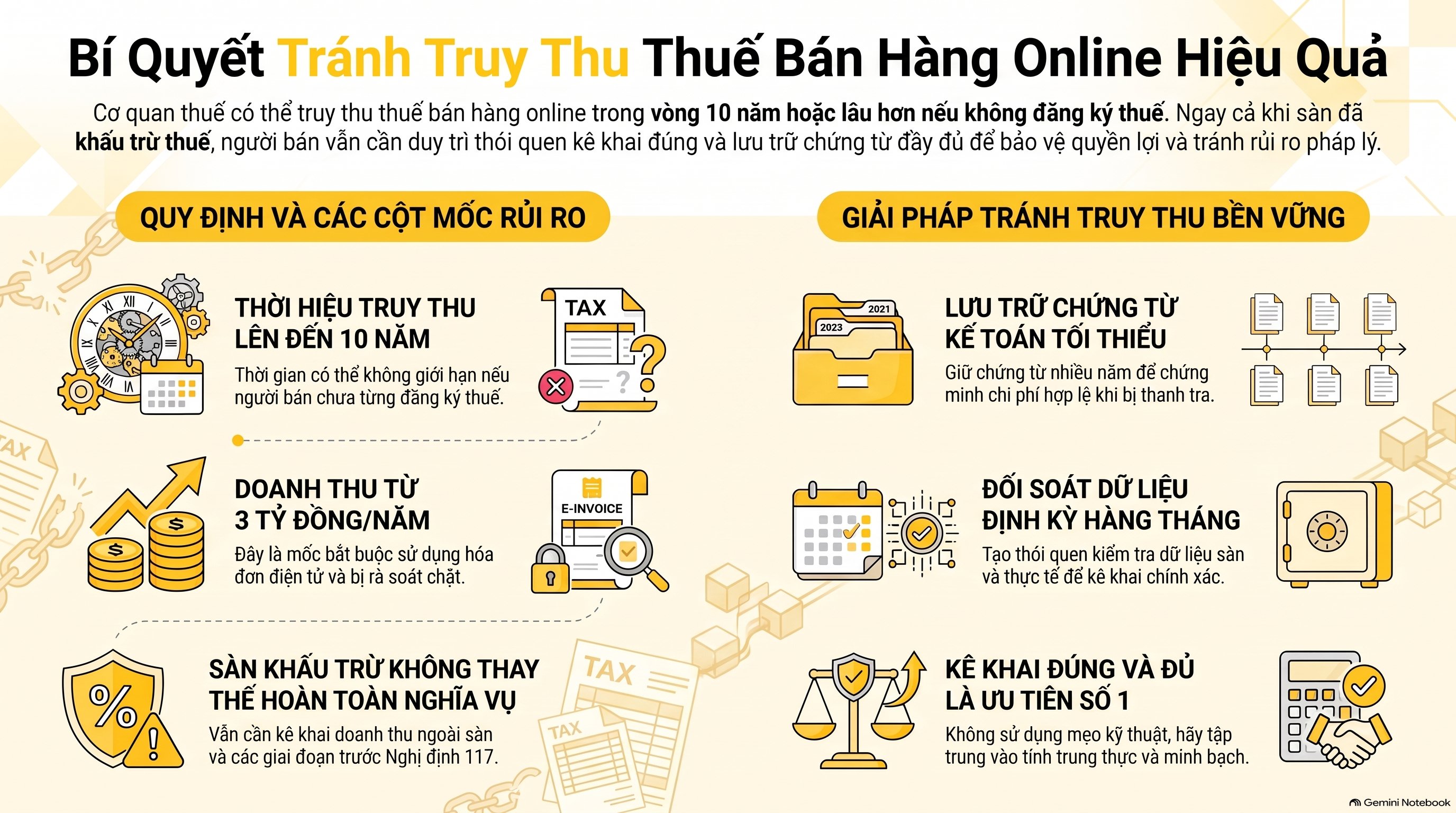 Cách Tránh Bị Truy Thu Thuế Bán Hàng Online: Checklist Mới Nhất 2026