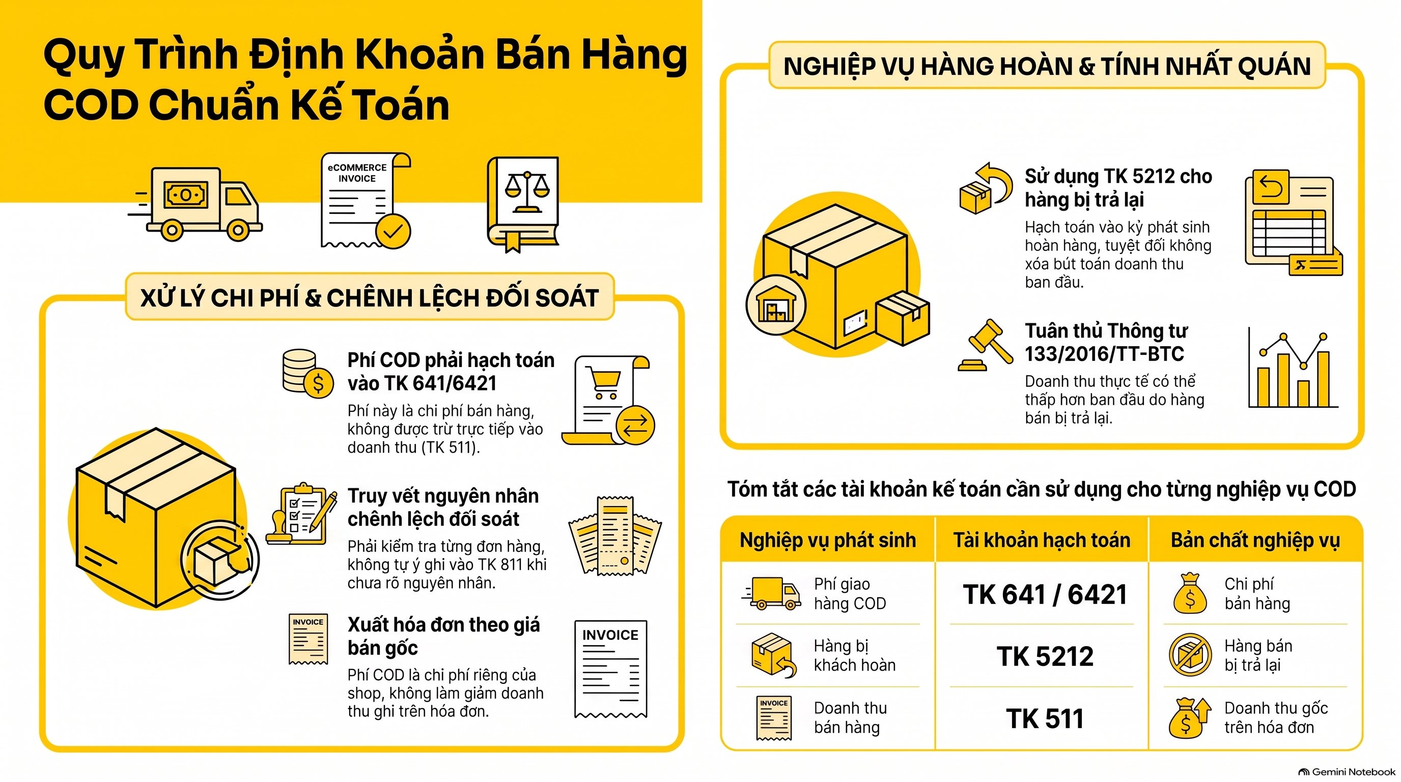 Cách Hạch Toán Doanh Thu Bán Hàng COD Đúng Chuẩn: 4 Bước Chi Tiết Mới Nhất 2026