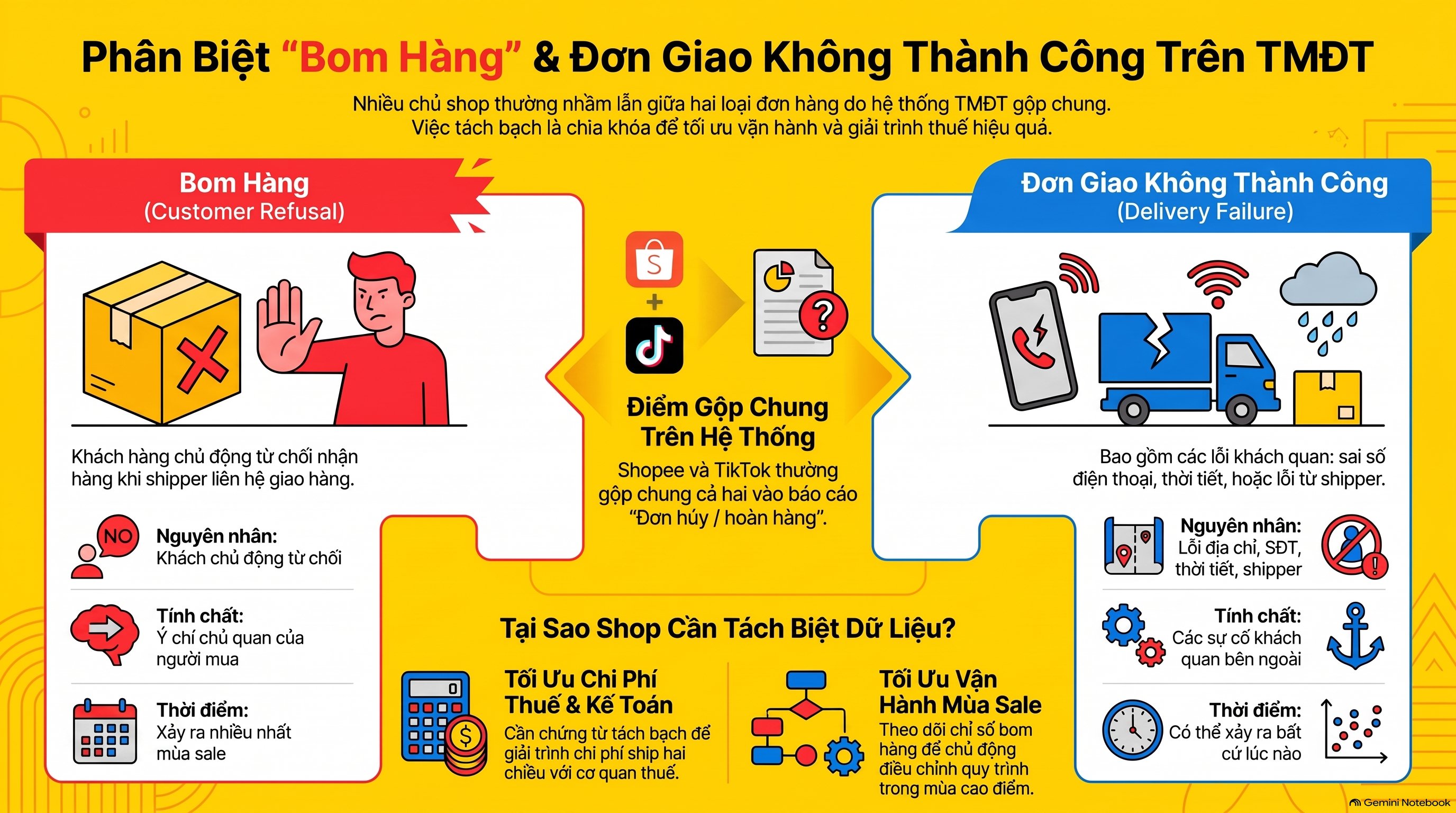 Đơn Bom Hàng Là Gì? Chi Phí Và Cách Kế Toán TMĐT Xử Lý Mới Nhất 2026