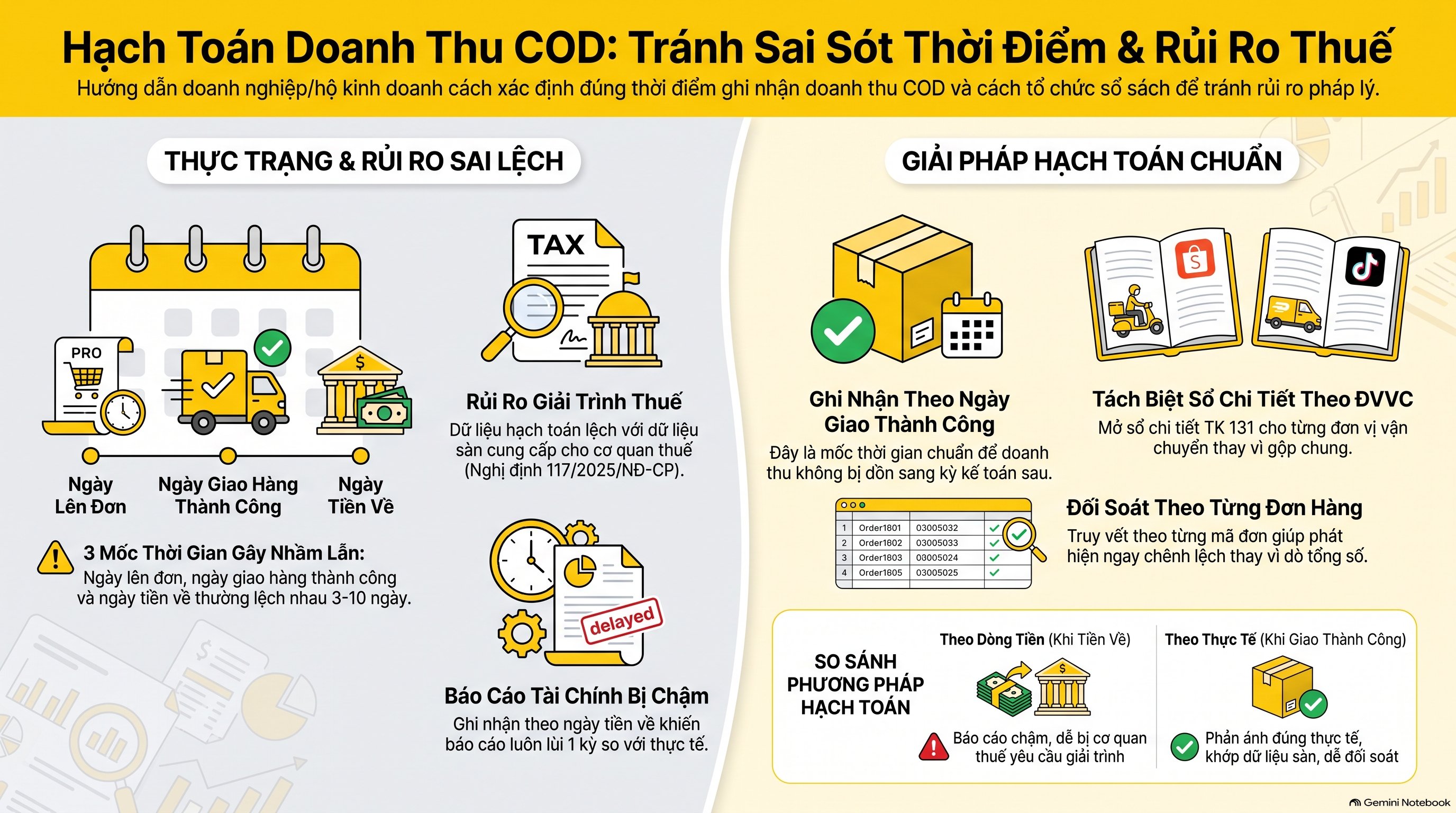 Cách Hạch Toán Doanh Thu Bán Hàng COD Đúng Chuẩn: 4 Bước Chi Tiết Mới Nhất 2026