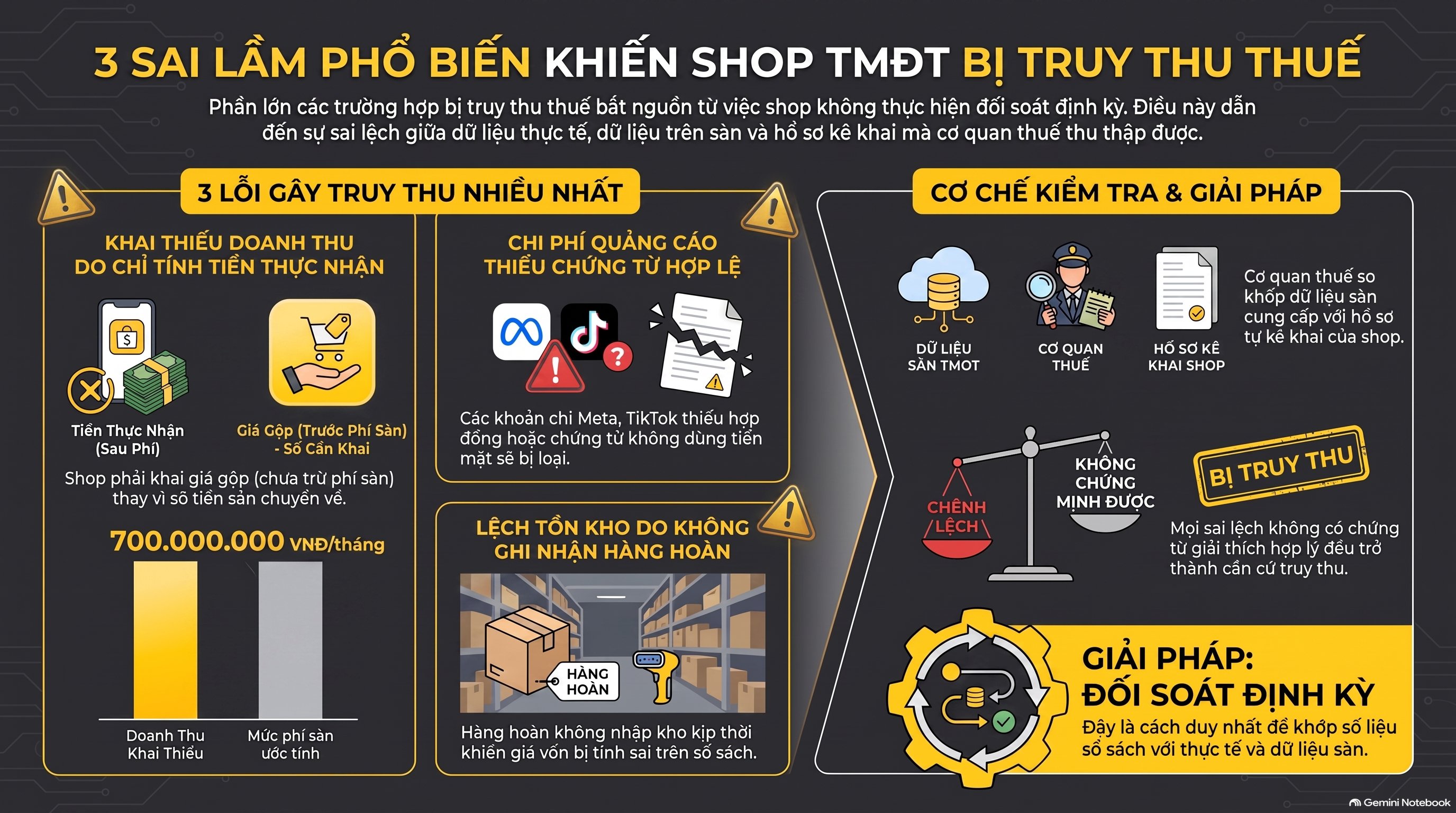 Kế toán thương mại điện tử là gì? 5 nhóm việc và quy trình 7 bước chuẩn mới nhất 2026