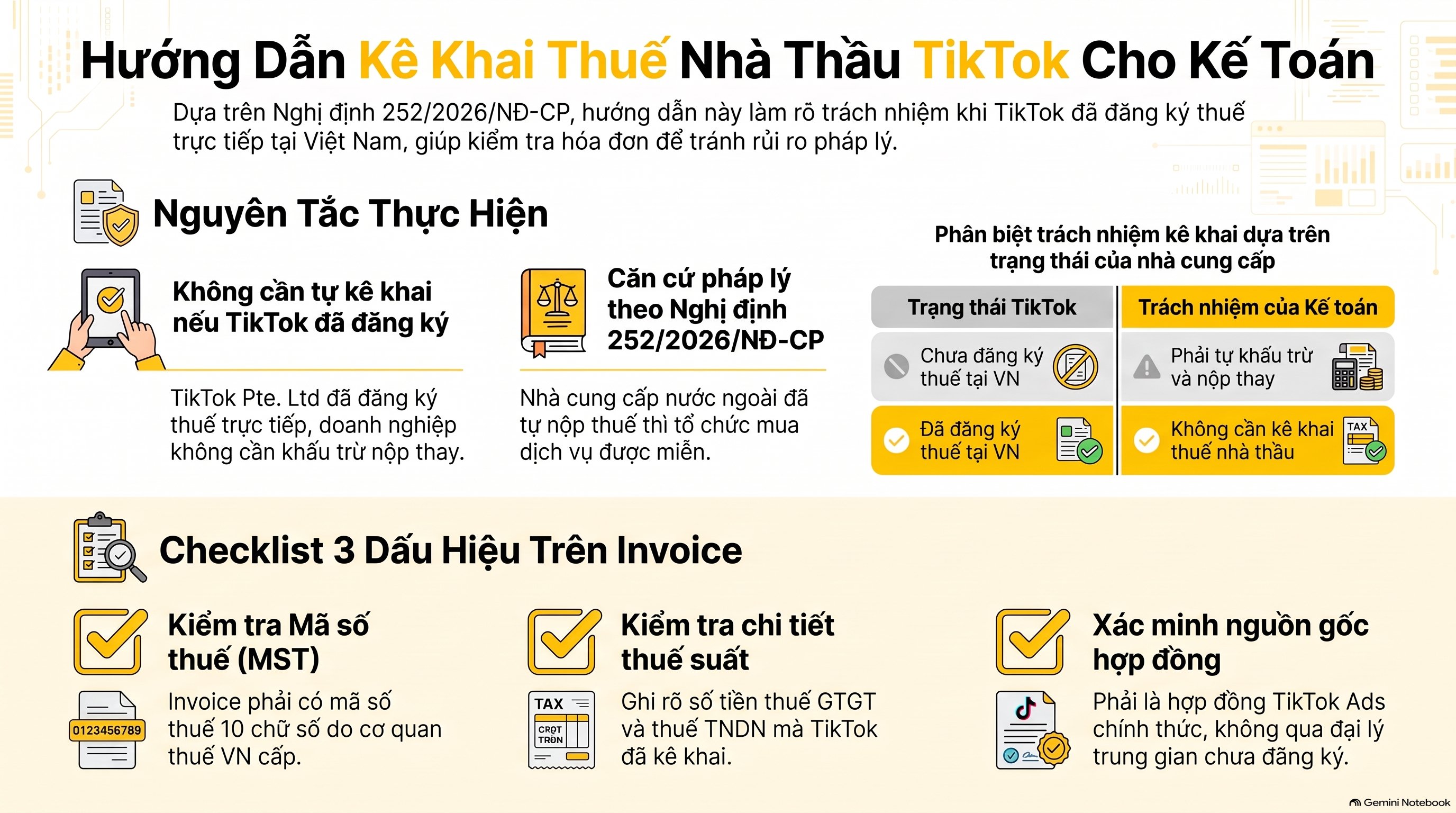 Cách Kê Khai Thuế Nhà Thầu TikTok: 4 Bước Mới Nhất 2026