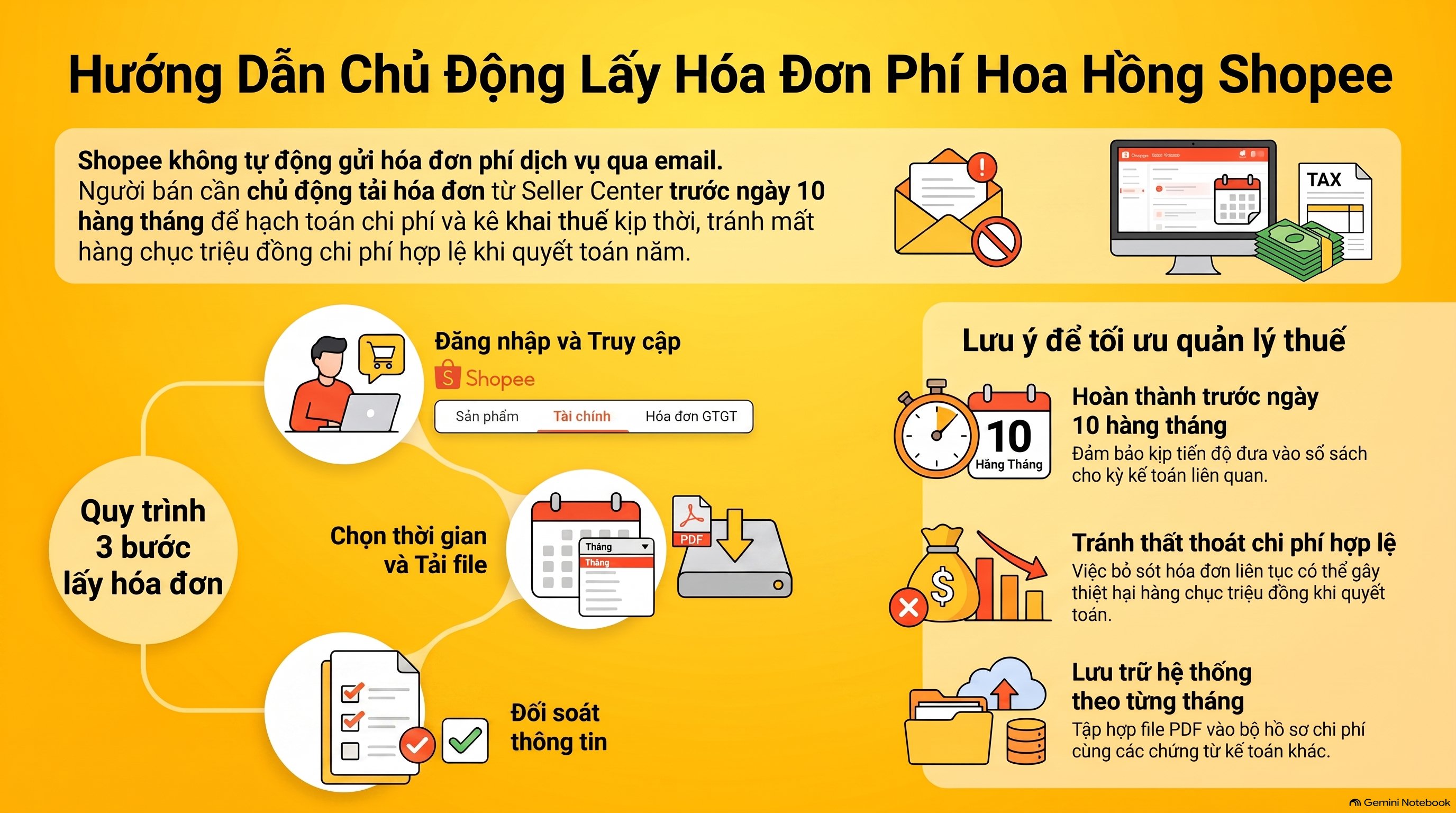 Phí hoa hồng Shopee có phải kê khai thuế không? Hướng dẫn kê khai đúng, mới nhất 2026