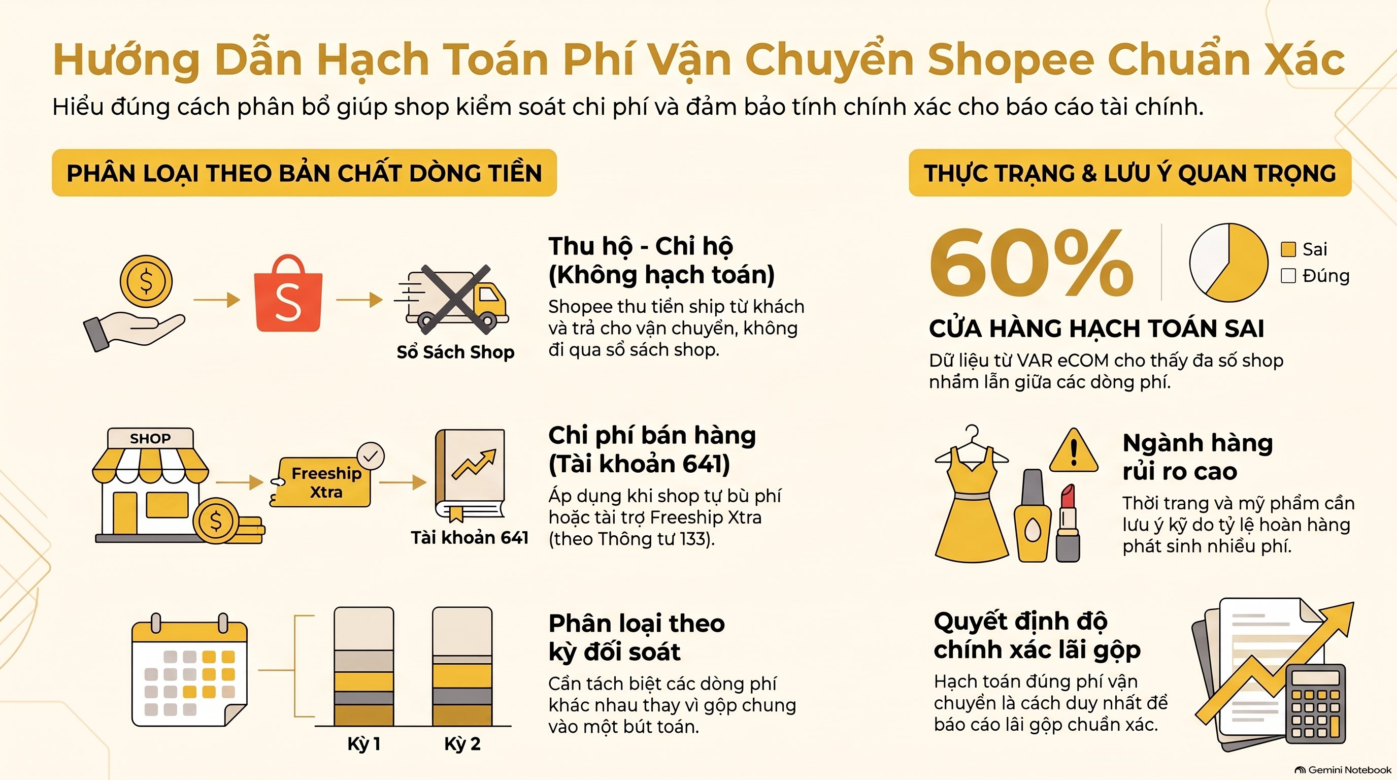 Phí Vận Chuyển Shopee Hạch Toán Vào Đâu? 3 Bước Xử Lý Đúng Mới Nhất 2026