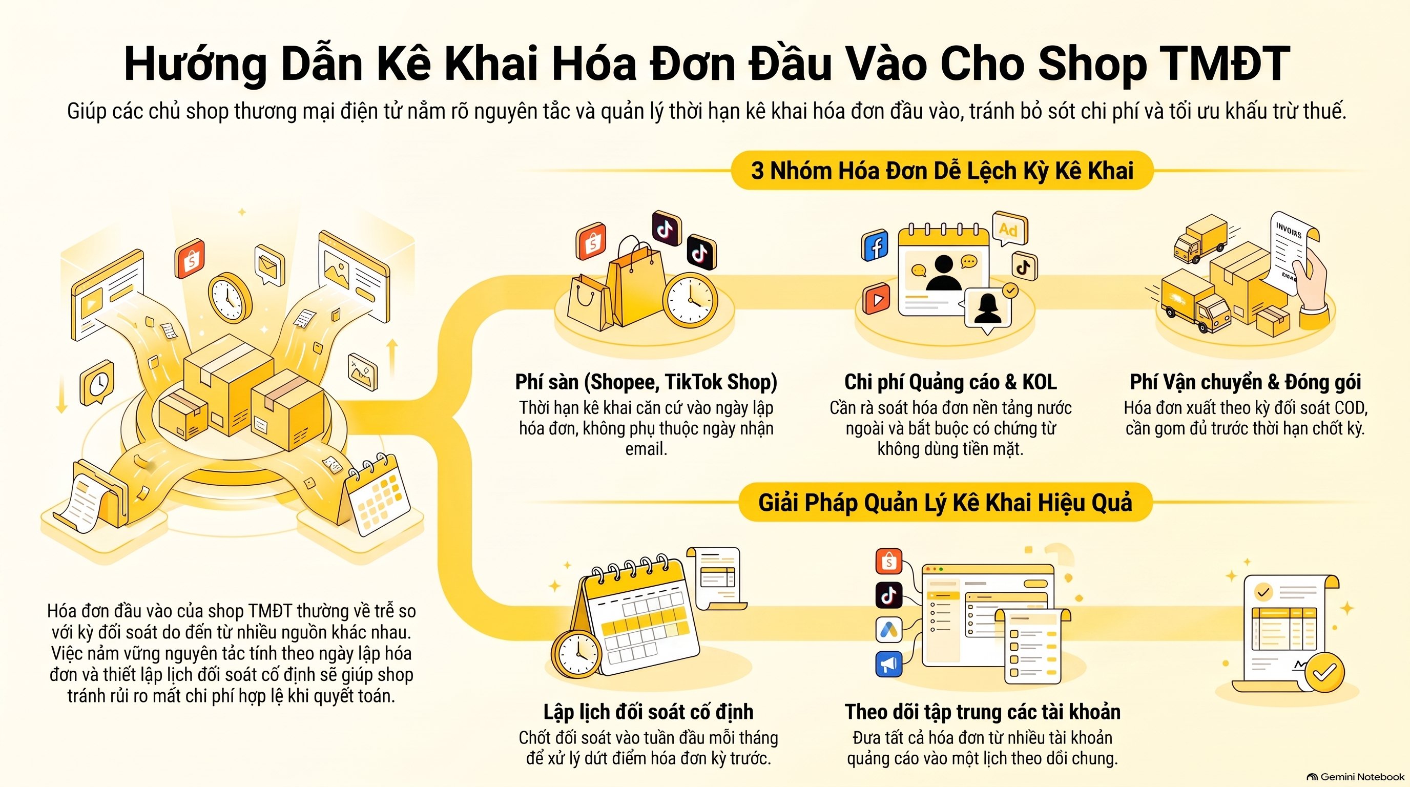 Quy định thời hạn kê khai hóa đơn đầu vào mới nhất 2026: 3 điều cần nhớ