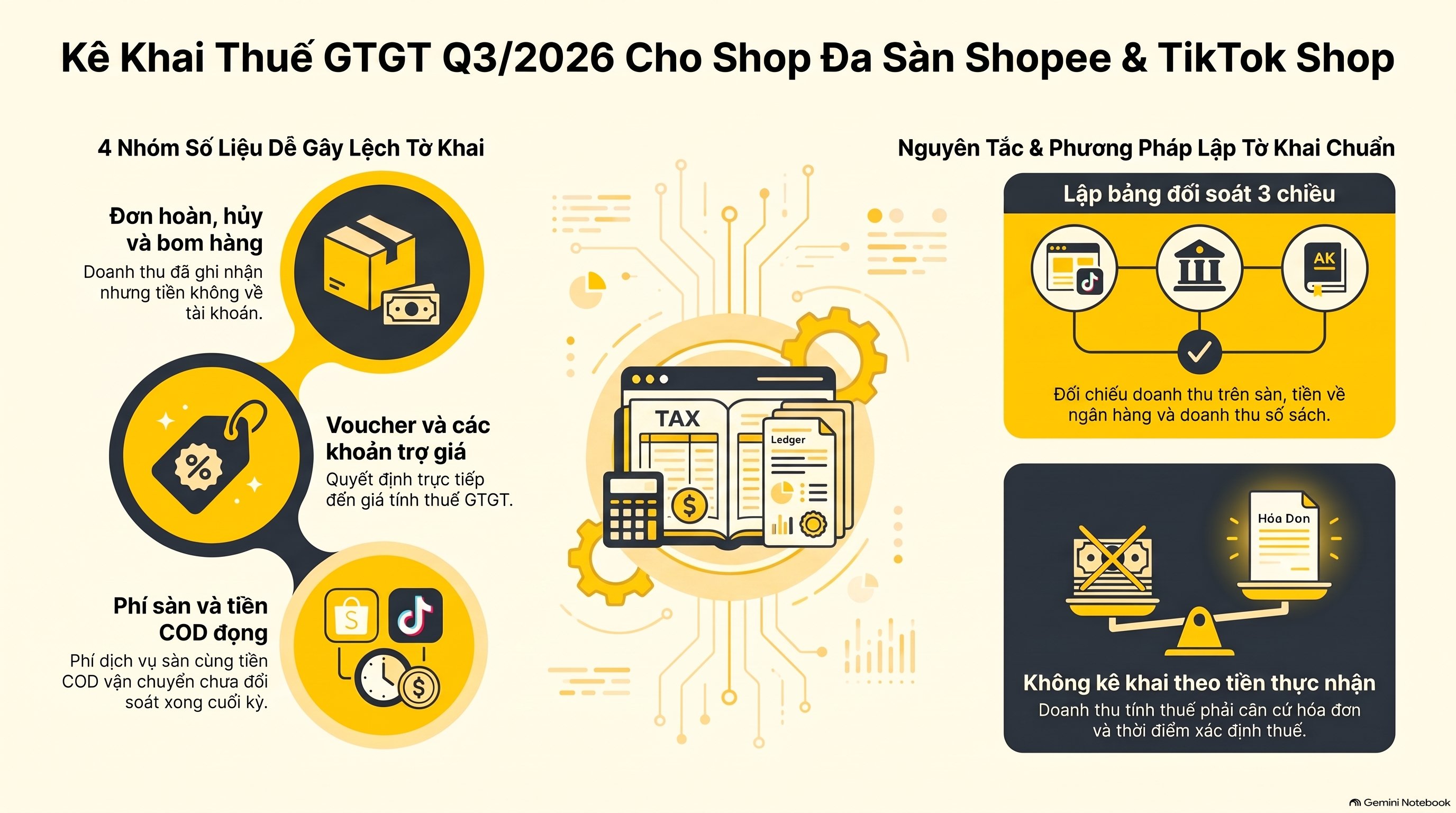 Hướng dẫn cách kê khai thuế GTGT quý 3 2026 trên tờ khai 01/GTGT: 6 bước mới nhất
