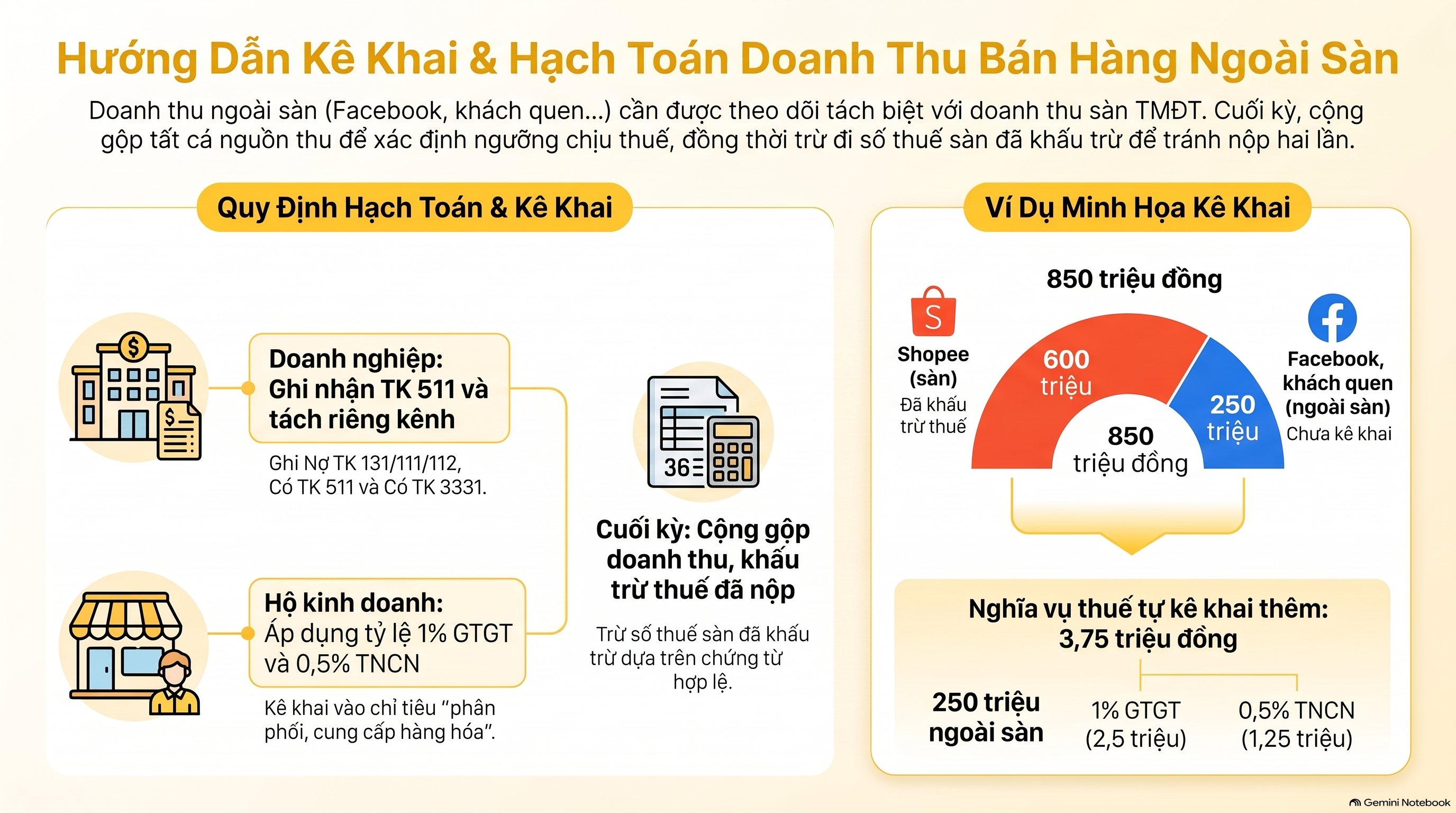 Bán Hàng Ngoài Sàn Có Phải Đóng Thuế Không? Hướng Dẫn Ghi Nhận Và Kê Khai 2026