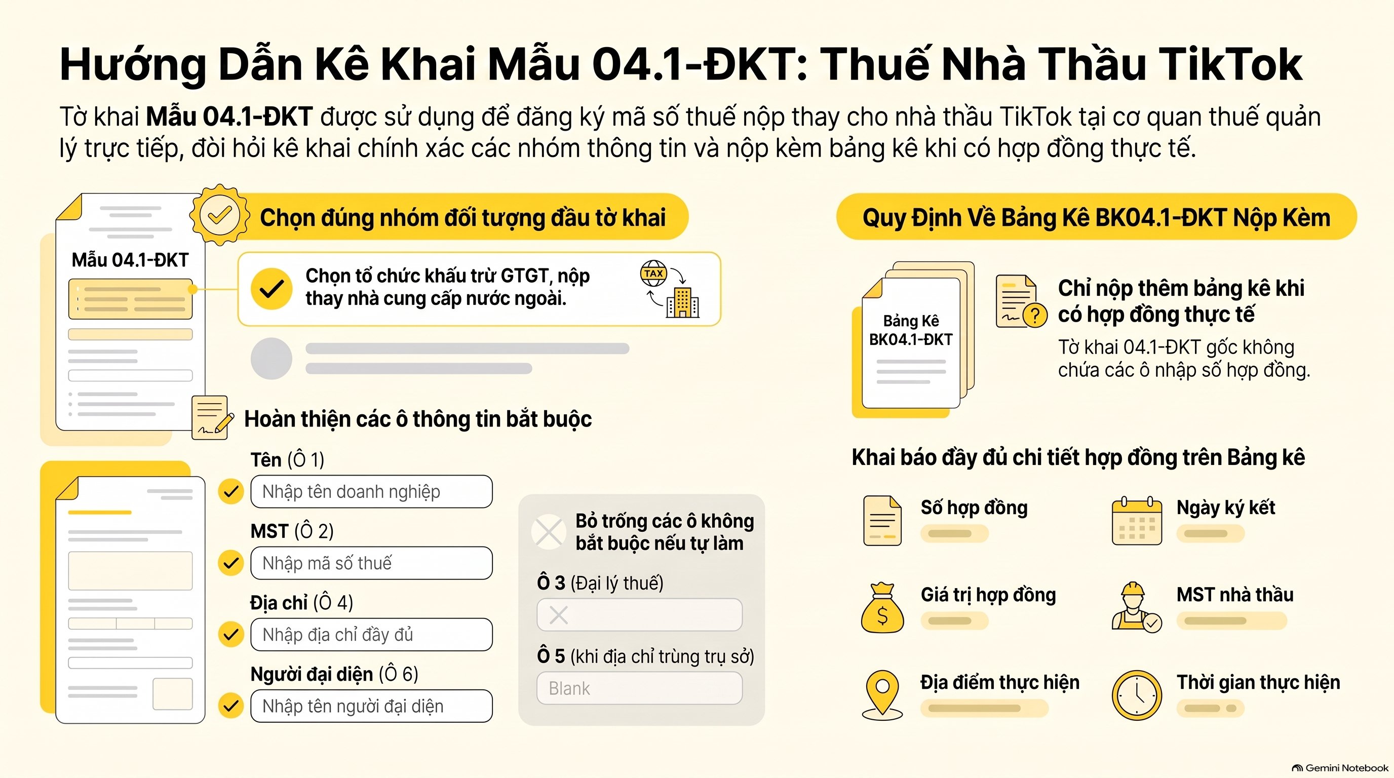Các bước đăng ký mã số thuế nhà thầu TikTok gồm mấy bước? - đăng ký thuế nhà thầu TikTok