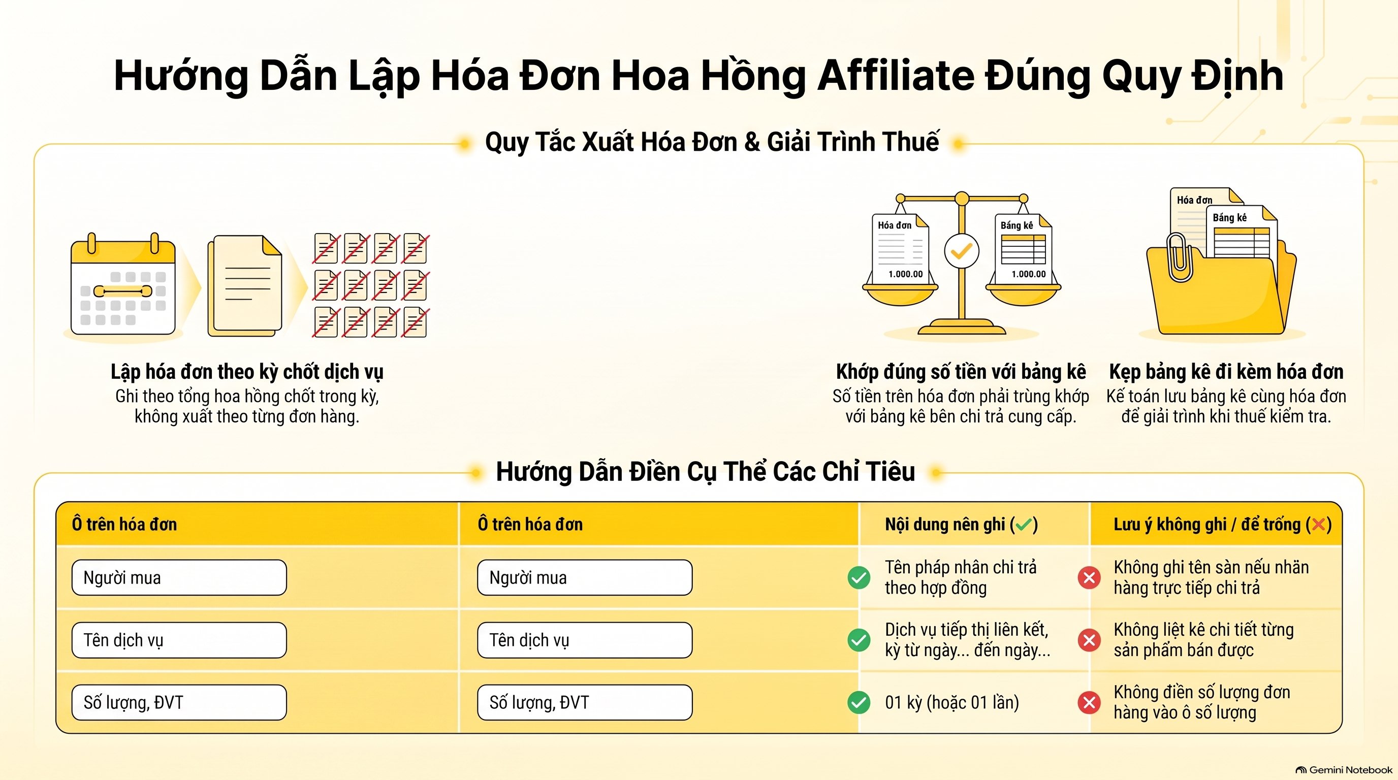 Hóa đơn hoa hồng affiliate: thời điểm lập, ghi nhận doanh thu và hạch toán mới nhất 2026