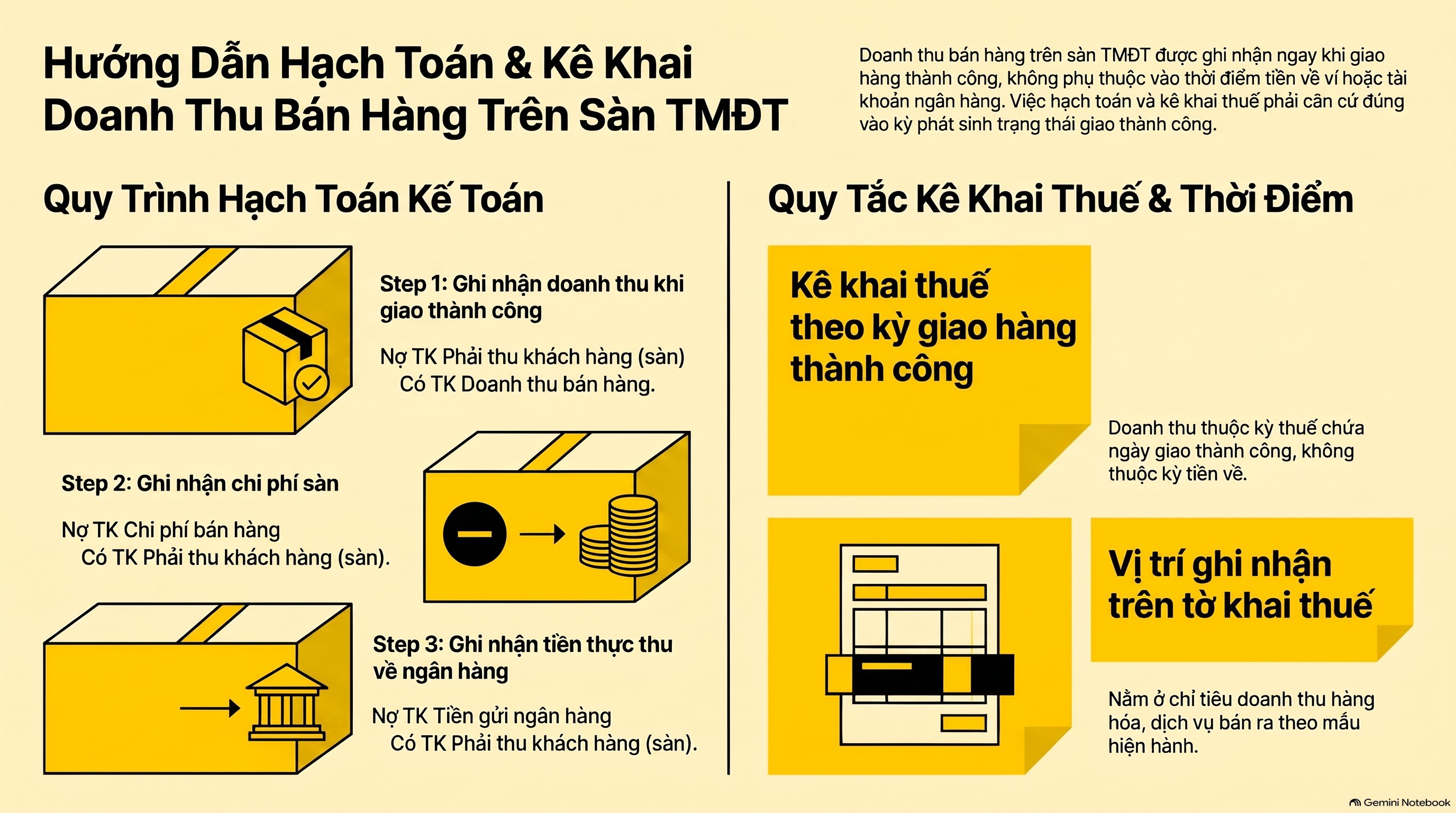 Thời điểm ghi nhận doanh thu bán hàng trên sàn ghi thế nào? Mới nhất 2026