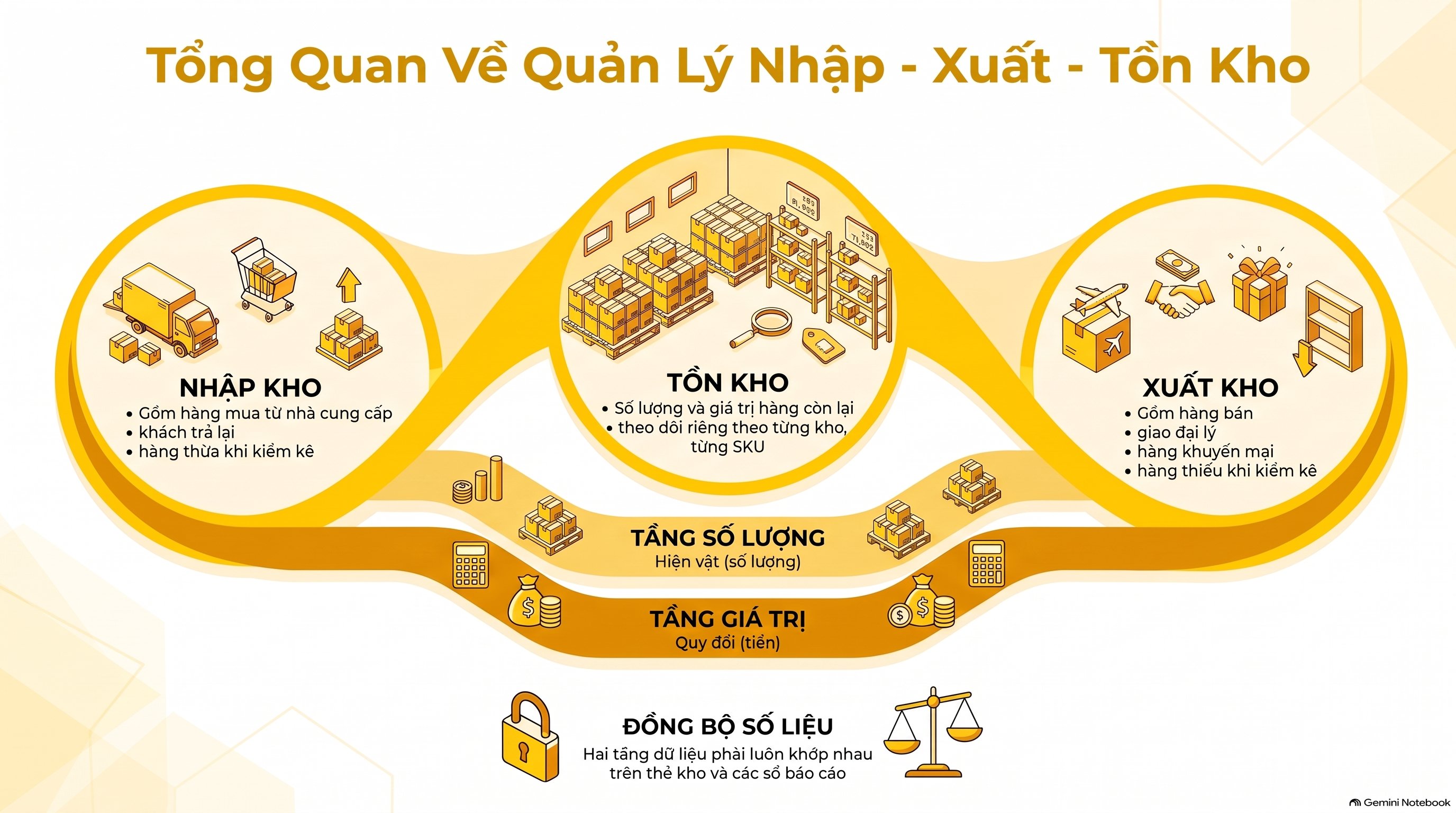 Nhập xuất tồn kho là gì? Công thức và 4 bước đọc báo cáo mới nhất 2026
